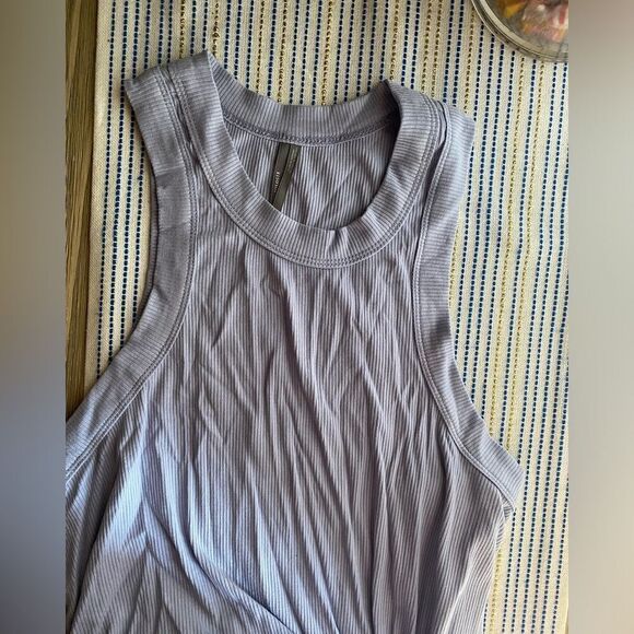 ANTHROPOLOGIE Midi Dress Size M The Keeley Twofer  Sleeveless Light Blue NEW - Picture 9 of 16